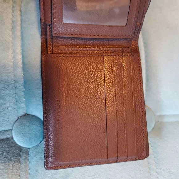 Coach 3-in-1 Wallet Dark Saddle Sport Calf Leather - Picture 8 of 17